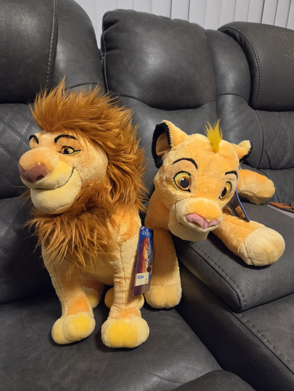 Disney The Lion King Plush Simba and Mufasa Stuffed Toys